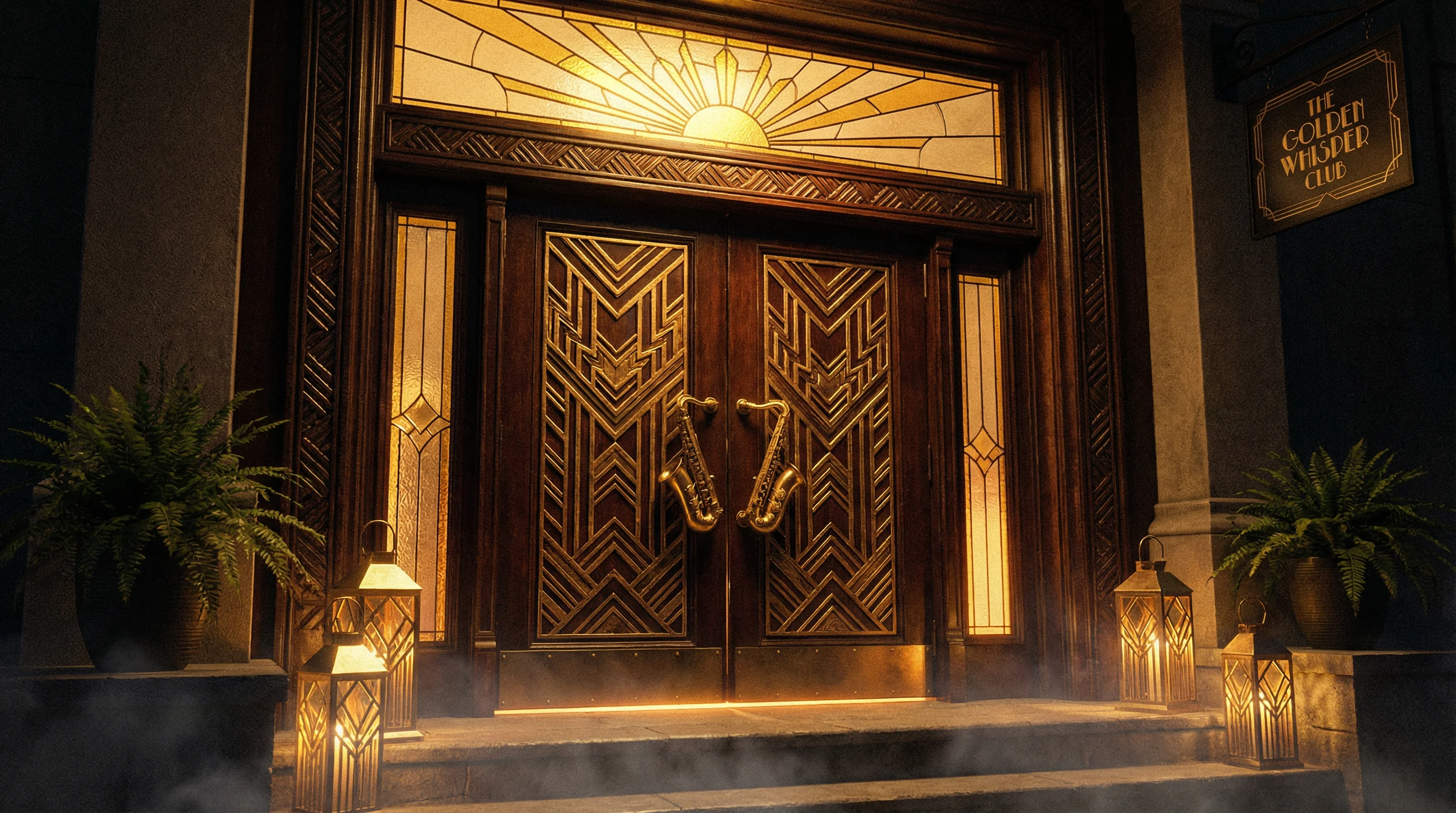 Art Deco风格大门入口 - 开启 乐游棋牌leg 之旅