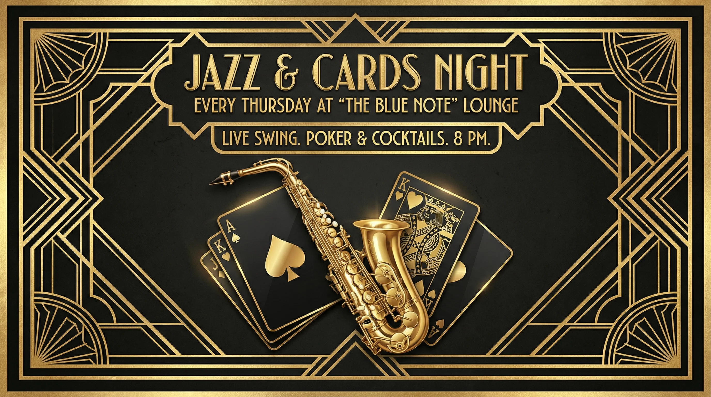 乐游棋牌leg 下载页面 - Art Deco风格宣传海报